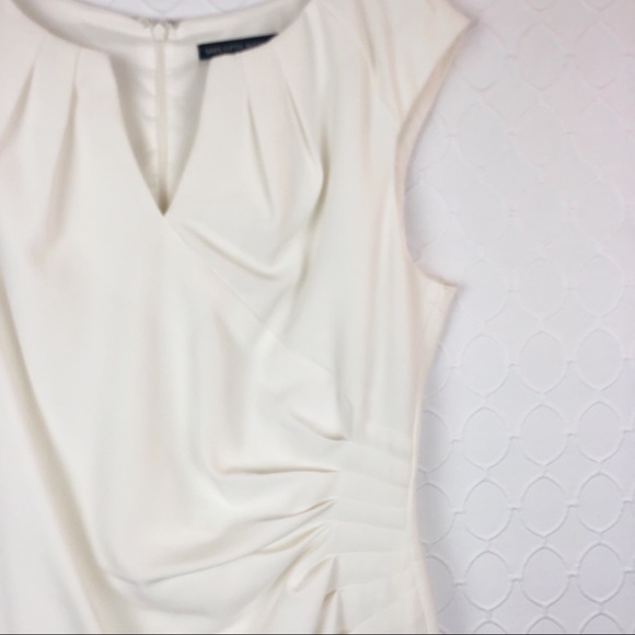 Saks Fifth Avenue Formal White Cocktail Dress 16 - Picture 4 of 6